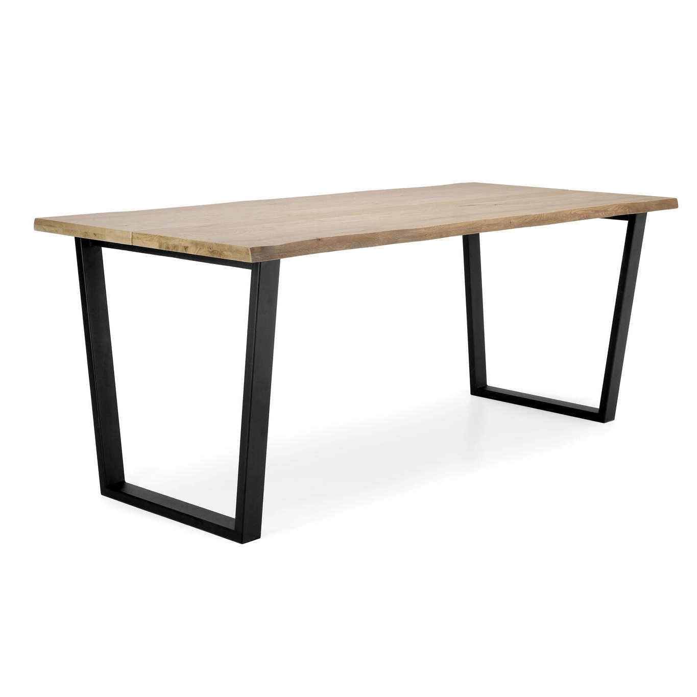 Lana Lankkupöytä Tammikannella - Metallijaloilla - Mari-Kaluste 1 Lana Lankkupöytä Tammikannella - Metallijaloilla - Mari-Kaluste