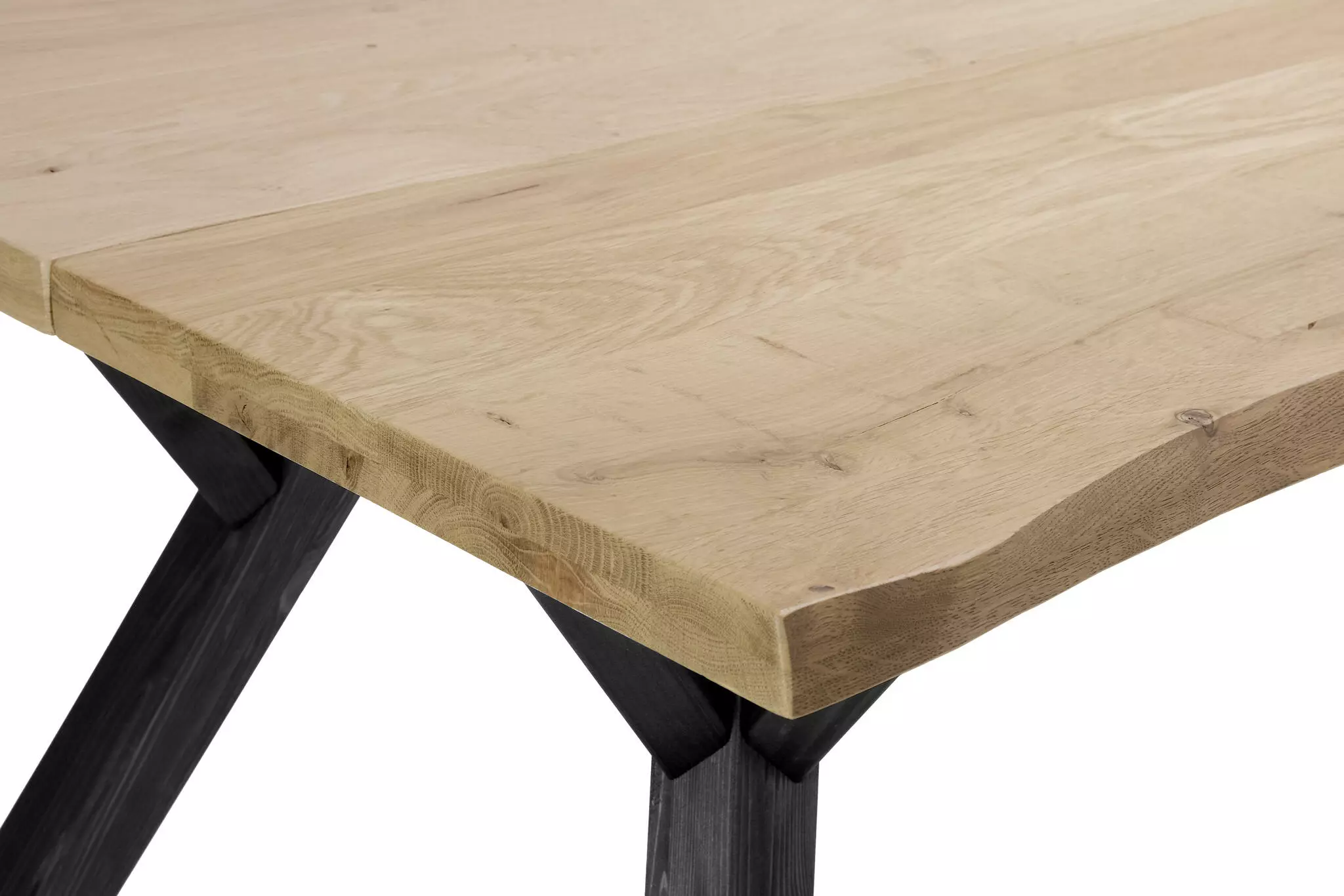 Lana Lankkupöytä Tammikannella - Metallijaloilla - Mari-Kaluste 3 Lana Lankkupöytä Tammikannella - Metallijaloilla - Mari-Kaluste - Image 3