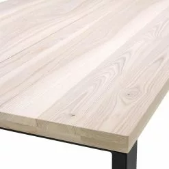 Edna Lankkupöytä Saarnikannella Metallijaloilla - Mari-Kaluste 8 Edna Lankkupöytä Saarnikannella Metallijaloilla - Mari-Kaluste -Huonekalu kauppa Ash table Straightedge white metblacklegs 6 huge 1