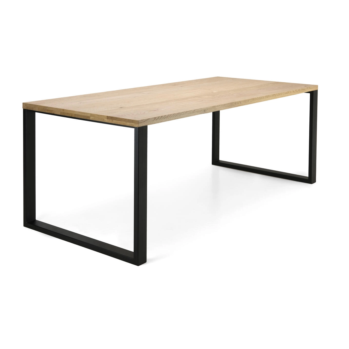 Edna Lankkupöytä Tammikannella Metallijaloilla - Mari-Kaluste 2 Edna Lankkupöytä Tammikannella Metallijaloilla - Mari-Kaluste - Image 2