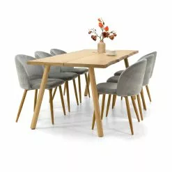 Lana Lankkupöytä Tammikannella - Puujaloilla - Mari-Kaluste -Huonekalu kauppa Lana tammi pyorea puujalka tammi2