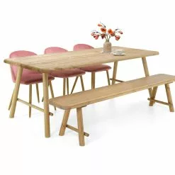 Olivia Lankkupöytä Mäntykannella, Kaksi Kokoa - Mari-Kaluste -Huonekalu kauppa Olivia pine ja penkki