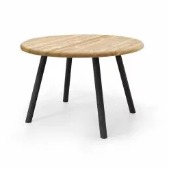 Olivia Pyöreä Lankkupöytä Mäntykannella ø115 Cm - Mari-Kaluste -Huonekalu kauppa Olivia round pine antiik.musta