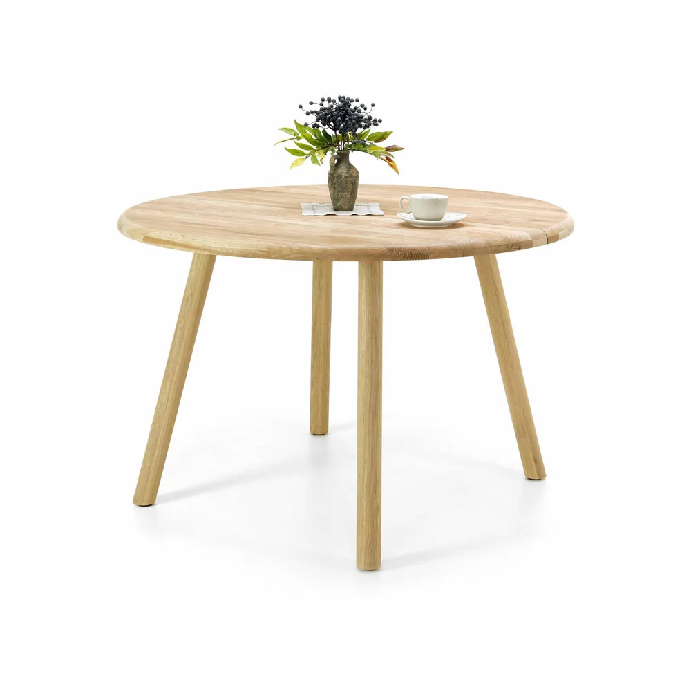 Olivia Pyöreä Lankkupöytä Tammikannella, ø115 Cm - Mari-Kaluste 2 Olivia Pyöreä Lankkupöytä Tammikannella, ø115 Cm - Mari-Kaluste - Image 2