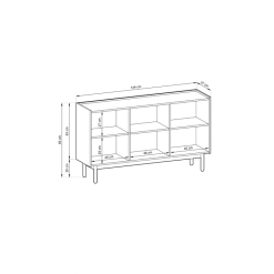 Bohox Senkki 144cm - Mari-Kaluste -Huonekalu kauppa bohox senkki mittakuva