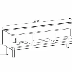 Bohox Tv-taso 144cm - Mari-Kaluste 7 Bohox Tv-taso 144cm - Mari-Kaluste -Huonekalu kauppa bohox tv taso mittakuva