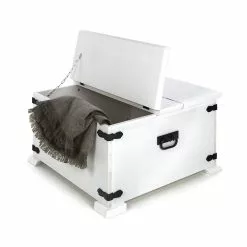 Linnea Arkkupöytä 80x80cm - Mari-Kaluste -Huonekalu kauppa chest white 2