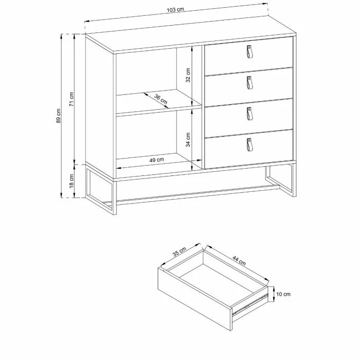 Kero Senkki 103cm - Mari-Kaluste 3 Kero Senkki 103cm - Mari-Kaluste - Image 3