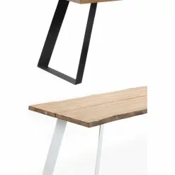 Lana Lankkupöytä Saarnikannella - Metallijaloilla - Mari-Kaluste 9 Lana Lankkupöytä Saarnikannella - Metallijaloilla - Mari-Kaluste -Huonekalu kauppa lana metallijalka