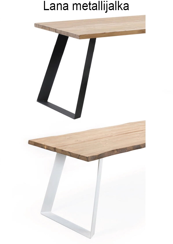 Lana Lankkupöytä Saarnikannella - Metallijaloilla - Mari-Kaluste 4 Lana Lankkupöytä Saarnikannella - Metallijaloilla - Mari-Kaluste - Image 4