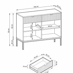 Latte Lipasto - Mari-Kaluste -Huonekalu kauppa latte lipasto mittakuva