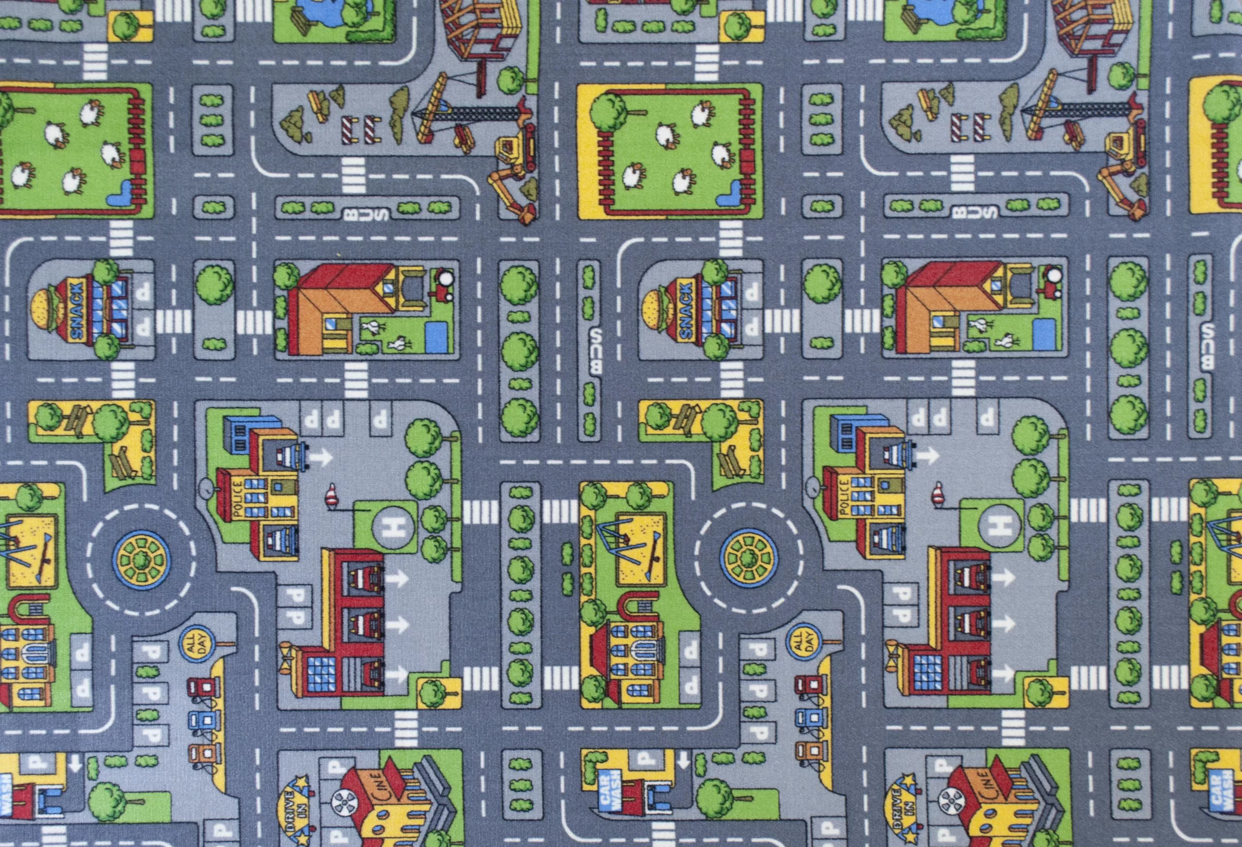 Liikennematto - Harmaa - Mari-Kaluste 2 Liikennematto - Harmaa - Mari-Kaluste - Image 2