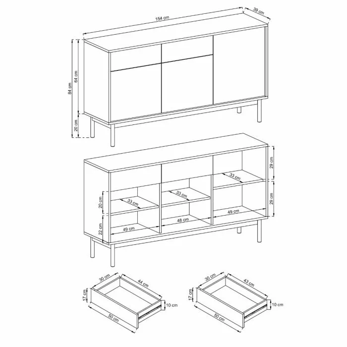 Milo Senkki 154cm - Mari-Kaluste 2 Milo Senkki 154cm - Mari-Kaluste - Image 2