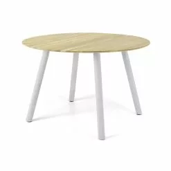 Palma Pyöreä Tammipöytä ø115 Cm - Mari-Kaluste -Huonekalu kauppa palma tammi pyorea valk