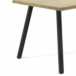 Edna Lankkupöytä Tammikannella Puujaloilla - Mari-Kaluste -Huonekalu kauppa pyorea puujalka musta