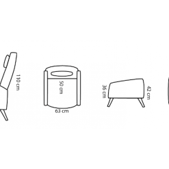 Sanna Lepotuoli Sevilla Kangas - Mari-Kaluste -Huonekalu kauppa sanna nojatuoli mitat 1000x660 1